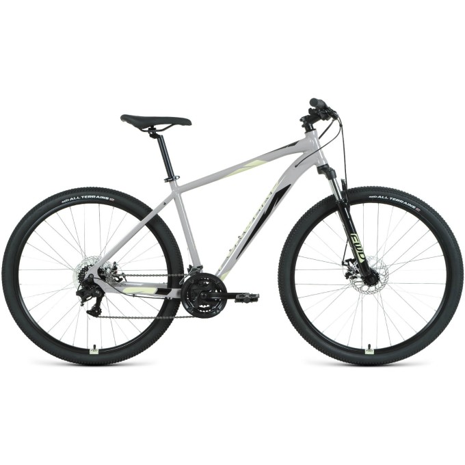 Велосипед FORWARD APACHE 29 2.2 D 29", рама 17", серый/бежевый, 2022 RBK22FW29430