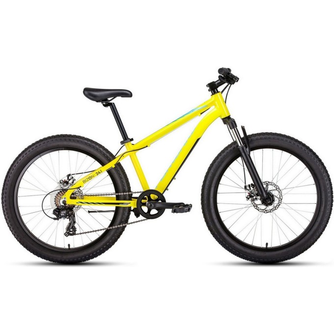 Велосипед FORWARD BIZON MINI 24 (2021) желтый с рамой 13" 79396 JELTYII