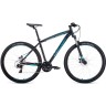 Велосипед FORWARD NEXT 29 2.0 disc (2020) черный/бирюзовый с рамой 21" 74399 CHERNYII/BIRYUZOVYII 21