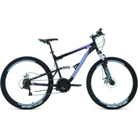 Велосипед FORWARD RAPTOR 27,5 2.0 D, рама 18", 2022, черный/фиолетовый Велосипед FORWARD RAPTOR 27,5 2.0 D, рама 18", 2022, черный/фиолетовый