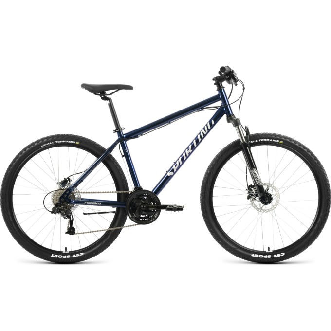 Велосипед FORWARD SPORTING 27,5 3.2 HD 27,5", рама 19", темно-синий/серебристый 2023 RB3R7813BDBUXSR