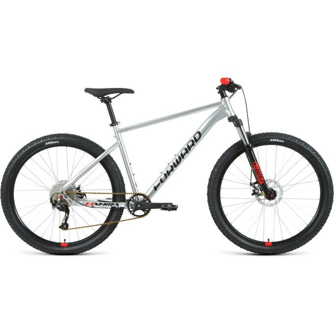Велосипед FORWARD SPORTING 27,5 XX (2021) серебристый/черный с рамой 19" RBKW1M179016