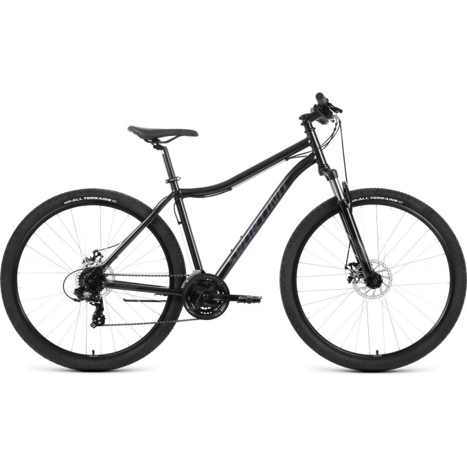 Велосипед FORWARD SPORTING 29 2.0 D 29", рама 17", черный/темно-серый, 2022 RBK22FW29900