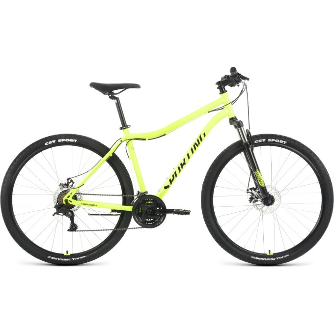Велосипед FORWARD SPORTING 29 2.2 D (2022) ярко-зеленый/черный с рамой 21" 94947 ZELENYII/CHERNYII 21